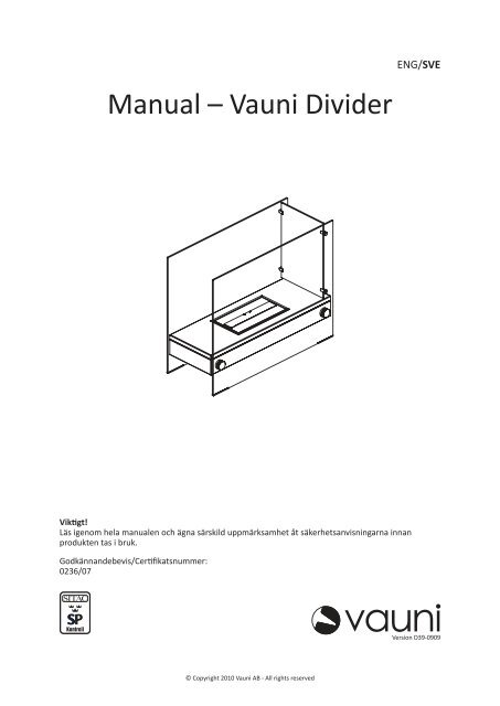 Divider manual - Byggvarudeklaration - ByggfaktaDocu