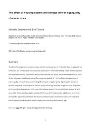 The effect of housing system and storage time on egg quality ... - Cabi