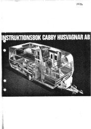 Instruktionsbok Cabby 1976 - Cabby Caravan AB