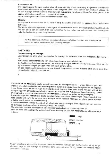 Instruktionsbok Cabby 1983 - Cabby Caravan AB