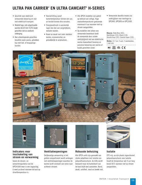 product catalogus - Cambro