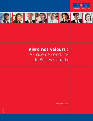 le Code de conduite de Postes Canada - Canada Post