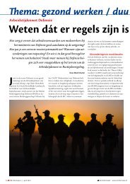 Arbeidstijdenwet Defensie: weten dát er regels zijn is niet ... - CAOP