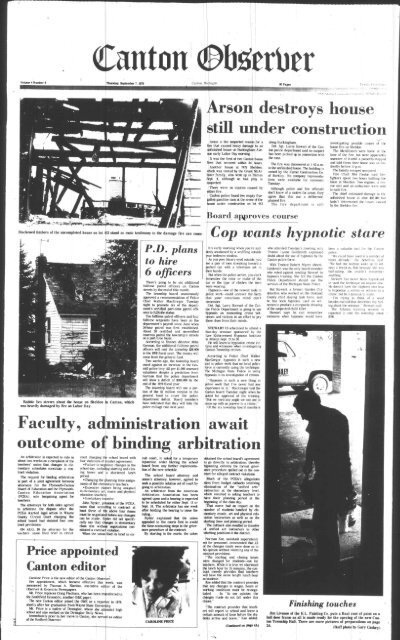 Canton Observer for September 7, 1978 - Canton Public Library