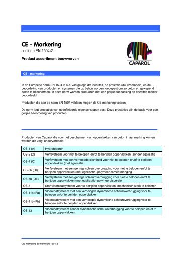 CE - Markering - Caparol