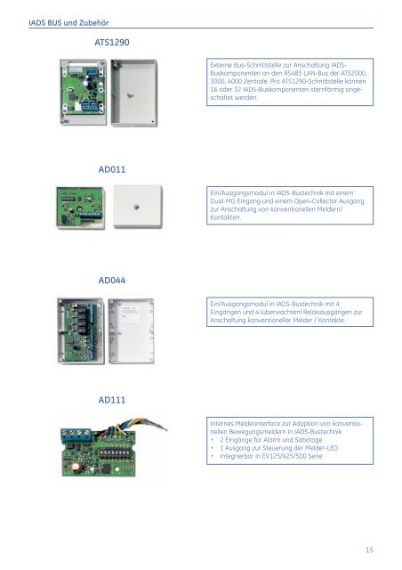 advisor MASTER ATS Produktkatalog