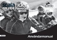scala rider G9 / G9 PowerSet User Guide SW - Cardo Systems, Inc