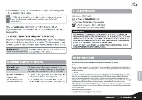 scala rider Q1 Handleiding NL - Cardo Systems, Inc