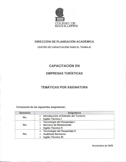 CAPACITACiÓN EN EMPRESAS TURíSTICAS TEMÁTICASPOR ...