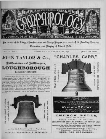 Campanology No 10 - Central Council of Church Bell Ringers