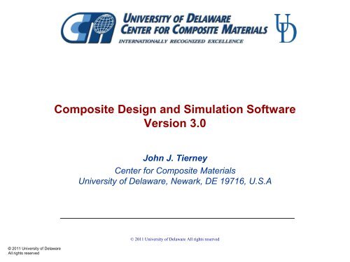 Composite Design and Simulation Software Version 3.0 John J ...