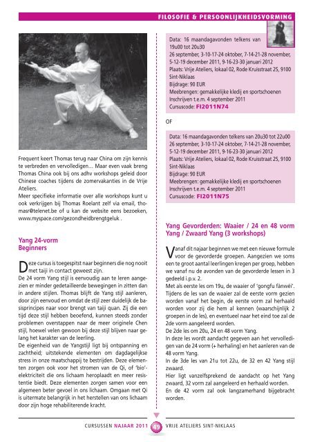 Brochure Najaar 2011 deel 2.pdf - CC Sint-Niklaas