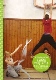 brochure Middelbare School 13-14 - CC Sint-Niklaas