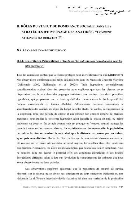 QUELLE UTILISATION DES HORMONES DANS L ... - Cebc - CNRS