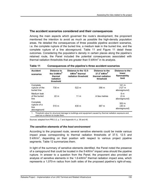 Report - Agence canadienne d'évaluation environnementale