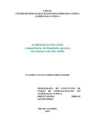 em busca da relação entre as estruturas orofaciais ea voz - CEFAC