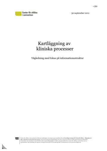 Kartläggning av kliniska processer - Center för eHälsa i samverkan