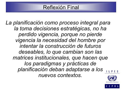 Curso de Planificación del Desarrollo y Protección Social - Cepal