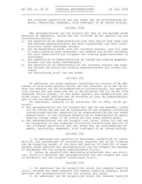 Wetboek van Strafrecht van Aruba - Cepal