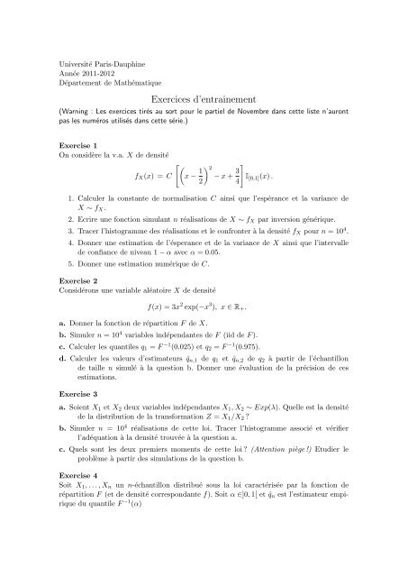 here - Ceremade - Université Paris-Dauphine