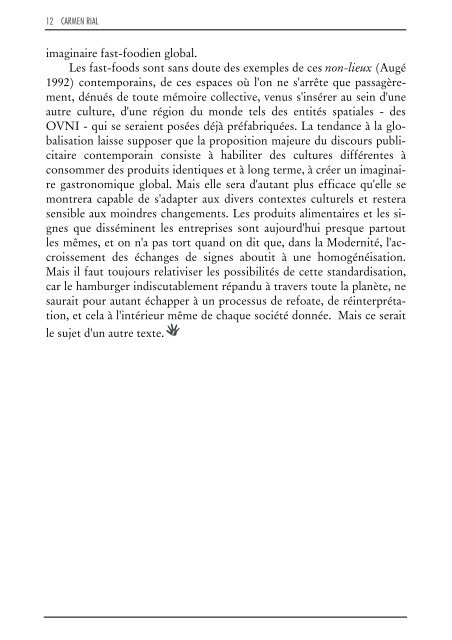 104. RIAL, Carmen. Les chaînes de fast-food et leur ... - CFH - UFSC