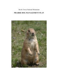 prairie dog management plan - College of Forestry and Conservation