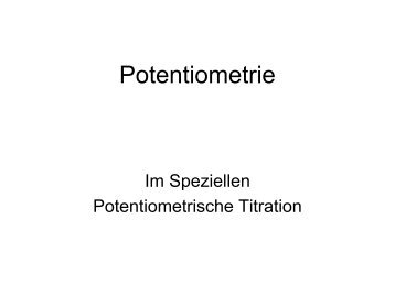 Potentiometrie