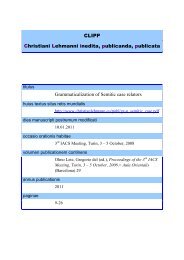 Grammaticalization of Semitic case relators - Christian Lehmann