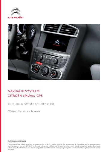 NAVIGATIESYSTEEM CITROËN eMyWay GPS