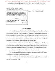 Guzman v. VLM, Inc. - Final Order (Settlement) - Clearinghouse