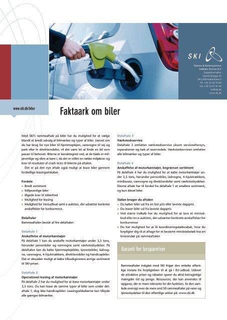 Faktaark om biler - Clean Vehicle Portal