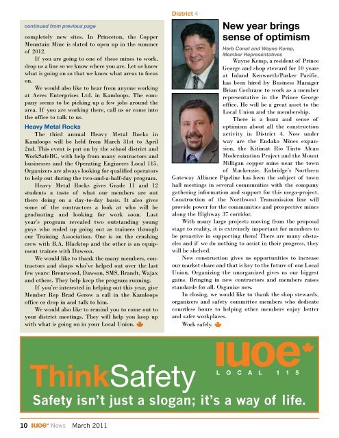 IUOE News - Spring 2011