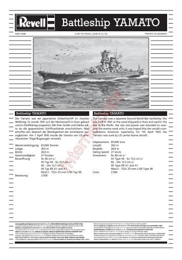Battleship YAMATO - CMC Versand