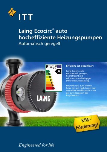 Laing Ecocirc® auto hocheffiziente Heizungspumpen - Hierner GmbH