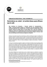 Somnolence au volant : la lumière bleue aussi efficace que ... - CNRS