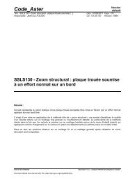 SSLS130 - Zoom structural : plaque trouée soumise [...] - Code_Aster