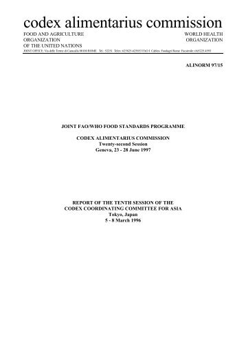 codex alimentarius commission