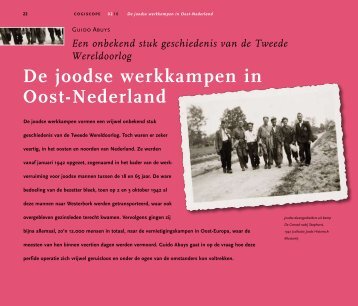 De joodse werkkampen in Oost-Nederland - Cogis