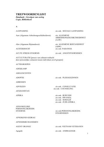 TREFWOORDENLIJST 2003 - Cogis