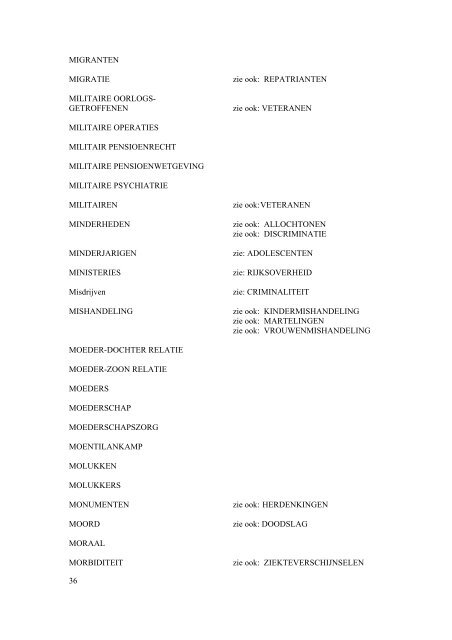 TREFWOORDENLIJST 2003 - Cogis