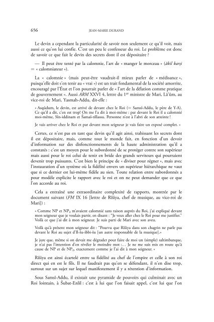 Résumé des cours 2008-2009 - Chaire d'Assyriologie - Collège de ...