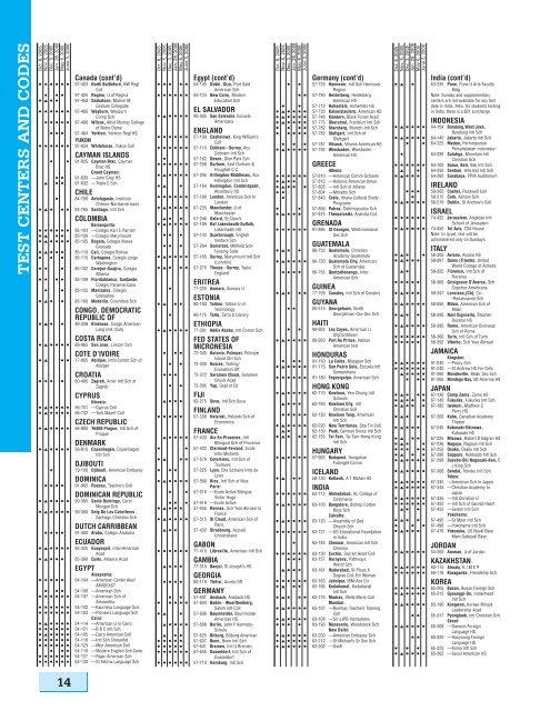 SAT® Registration Booklet - College Board