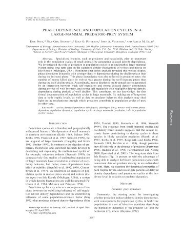 Post et al 2002 Ecol.. - Colorado State University