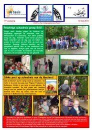 Nieuwsbrief 30 mei 2013 - De Compagnonsschool