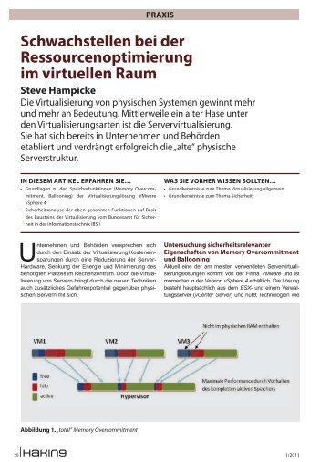 Schwachstellen bei der Ressourcenoptimierung im ... - COMPAREX