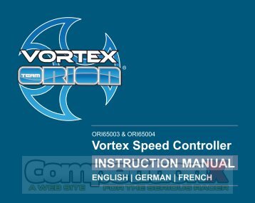 Team Orion Vortex Race ESC Manual - CompetitionX.com