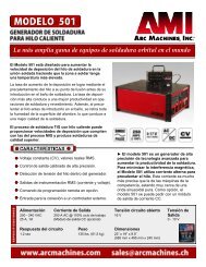 La más amplia gama de equipos de soldadura ... - Arc Machines, Inc.