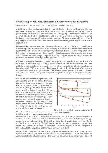 Lokalisering av WiFi-accesspunkter m.h.a. sensorutrustade ...