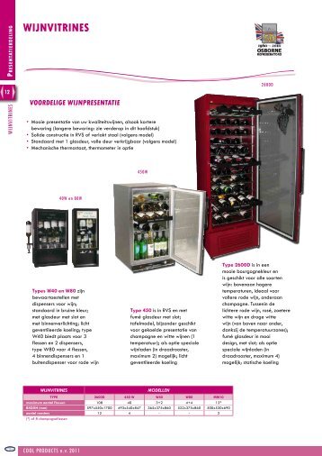 Download PDF Wijnvitrines - Cool-products