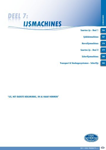 dEEL 7: DEEL ijsmachines - Cool-products